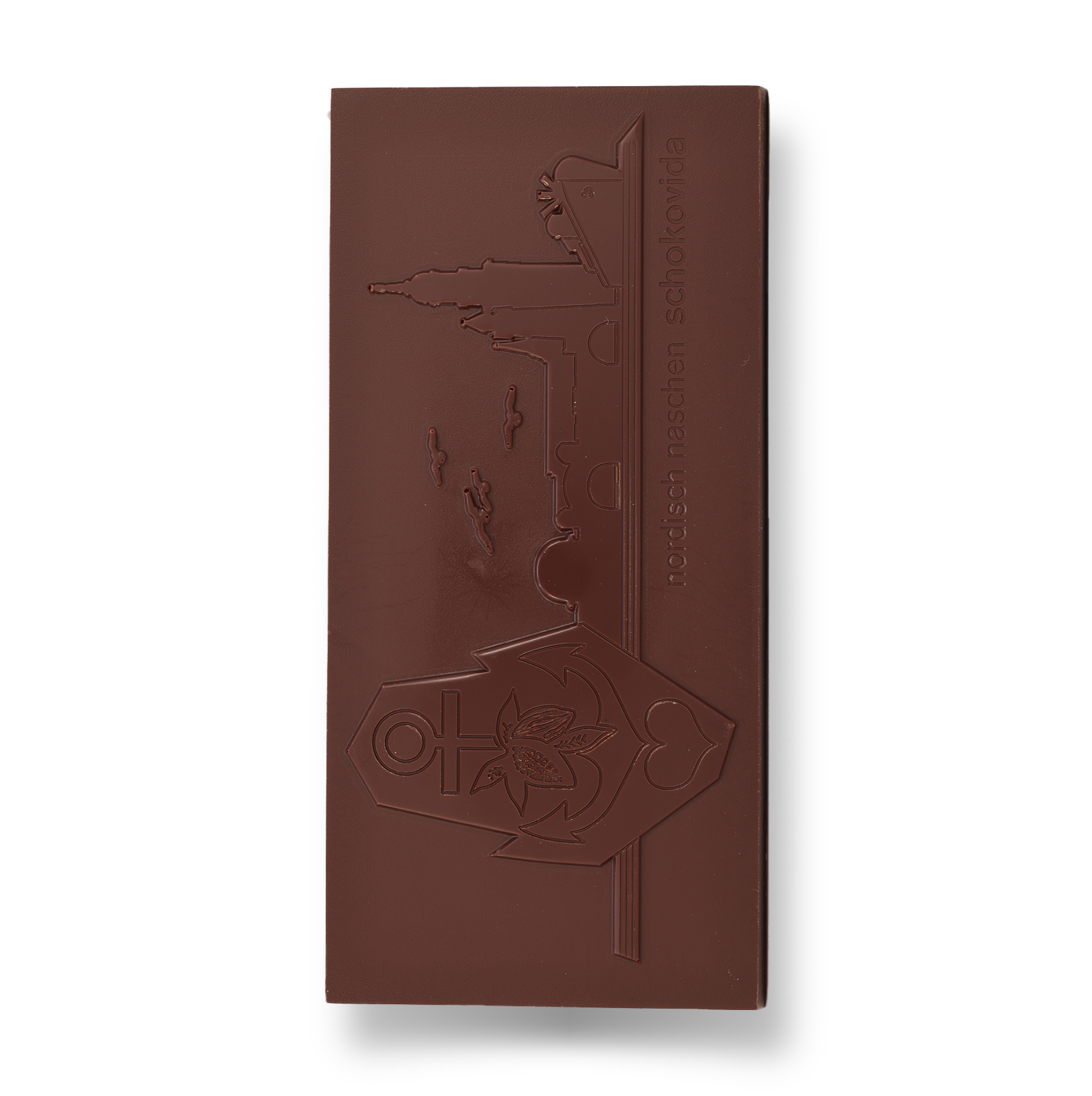 Schoko Ahoi Edelbitterschokolade mit Kakaobohnensplittern, 100g