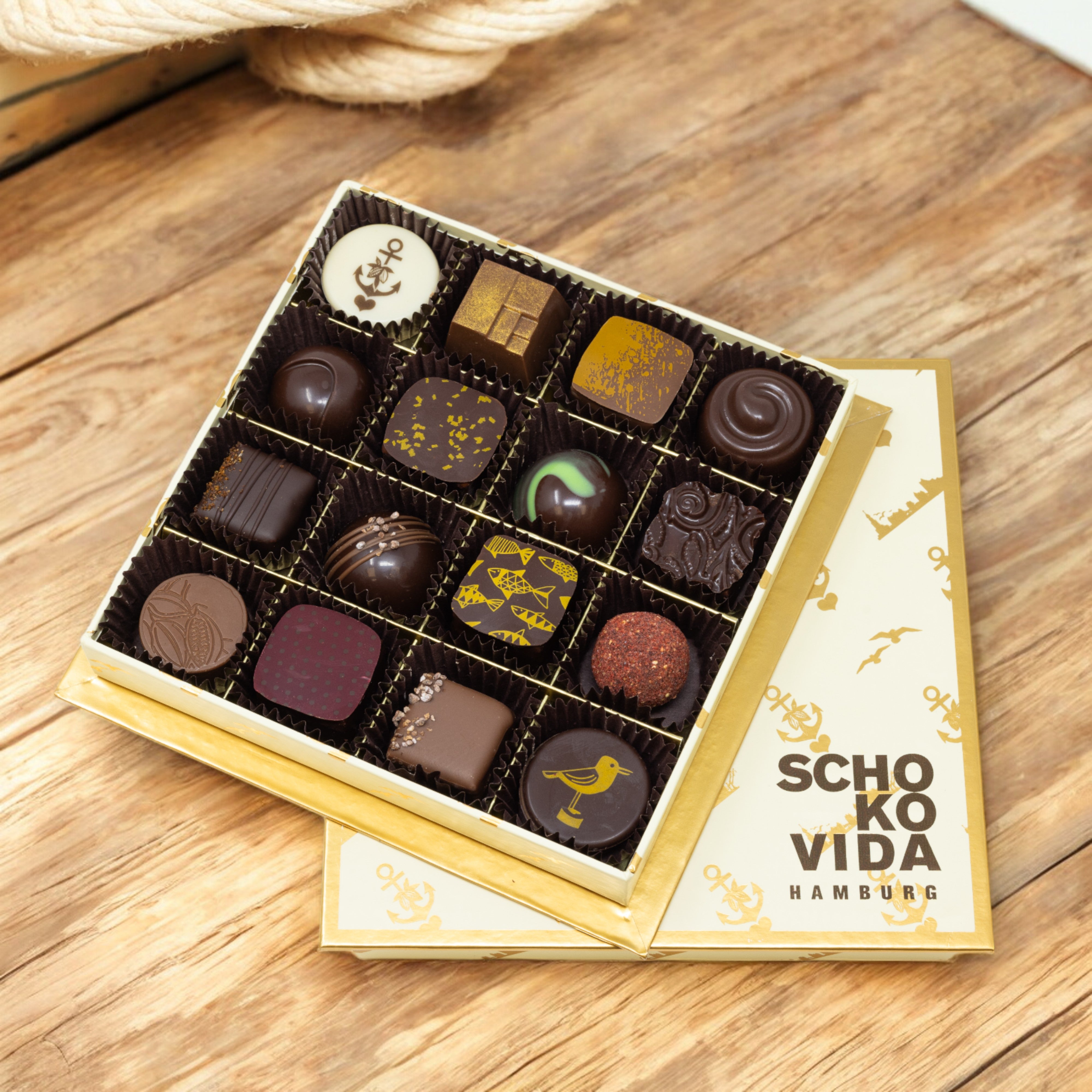 Pralinenbox Schokovida 16 Stk