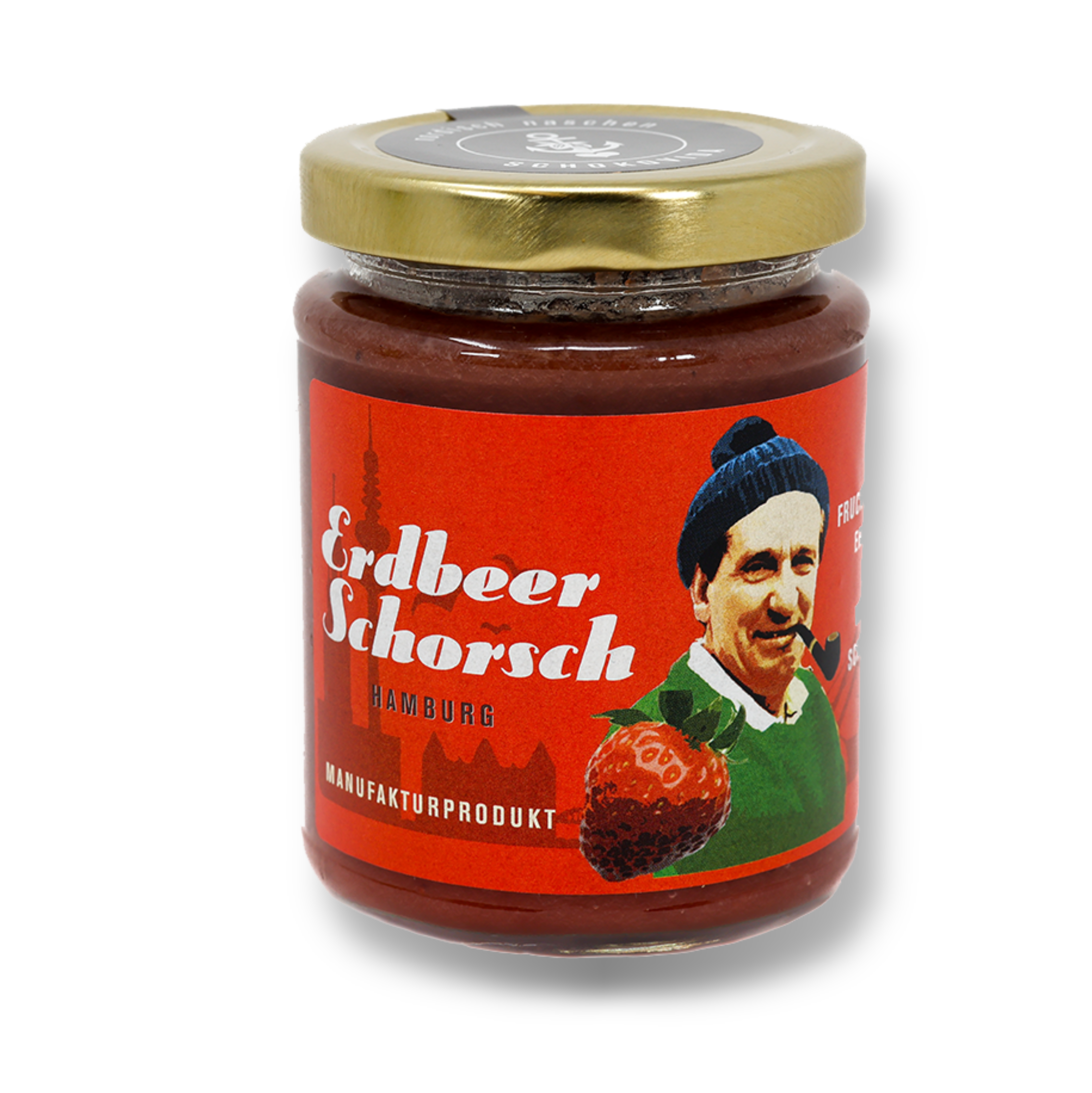 Erdbeerschorsch – Erdbeer-Aufstrich mit weißer Schokolade, 250g
