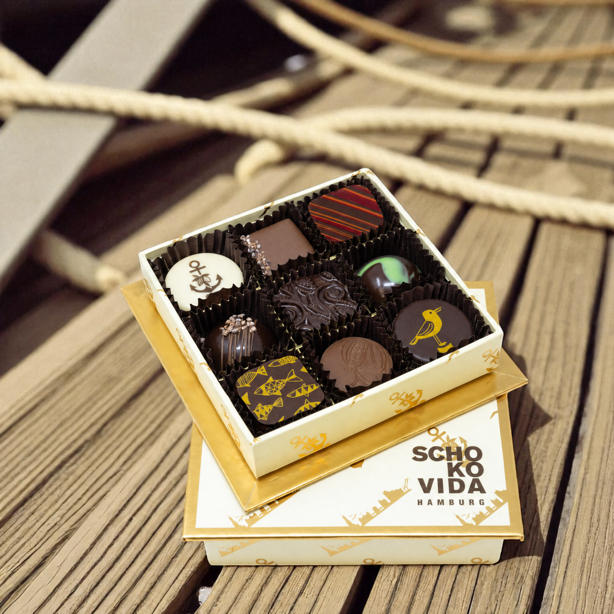 Pralinenbox Schokovida 9 Stk
