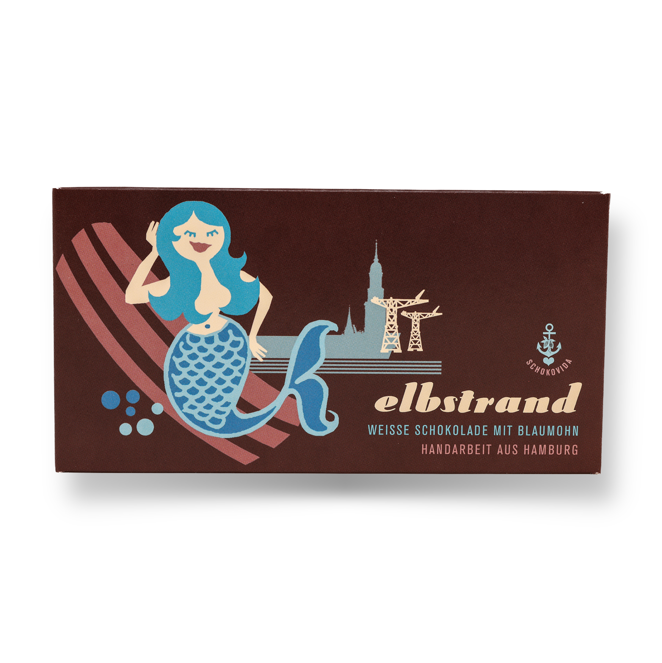 Elbstrand – Weiße Schokolade mit Blaumohn
