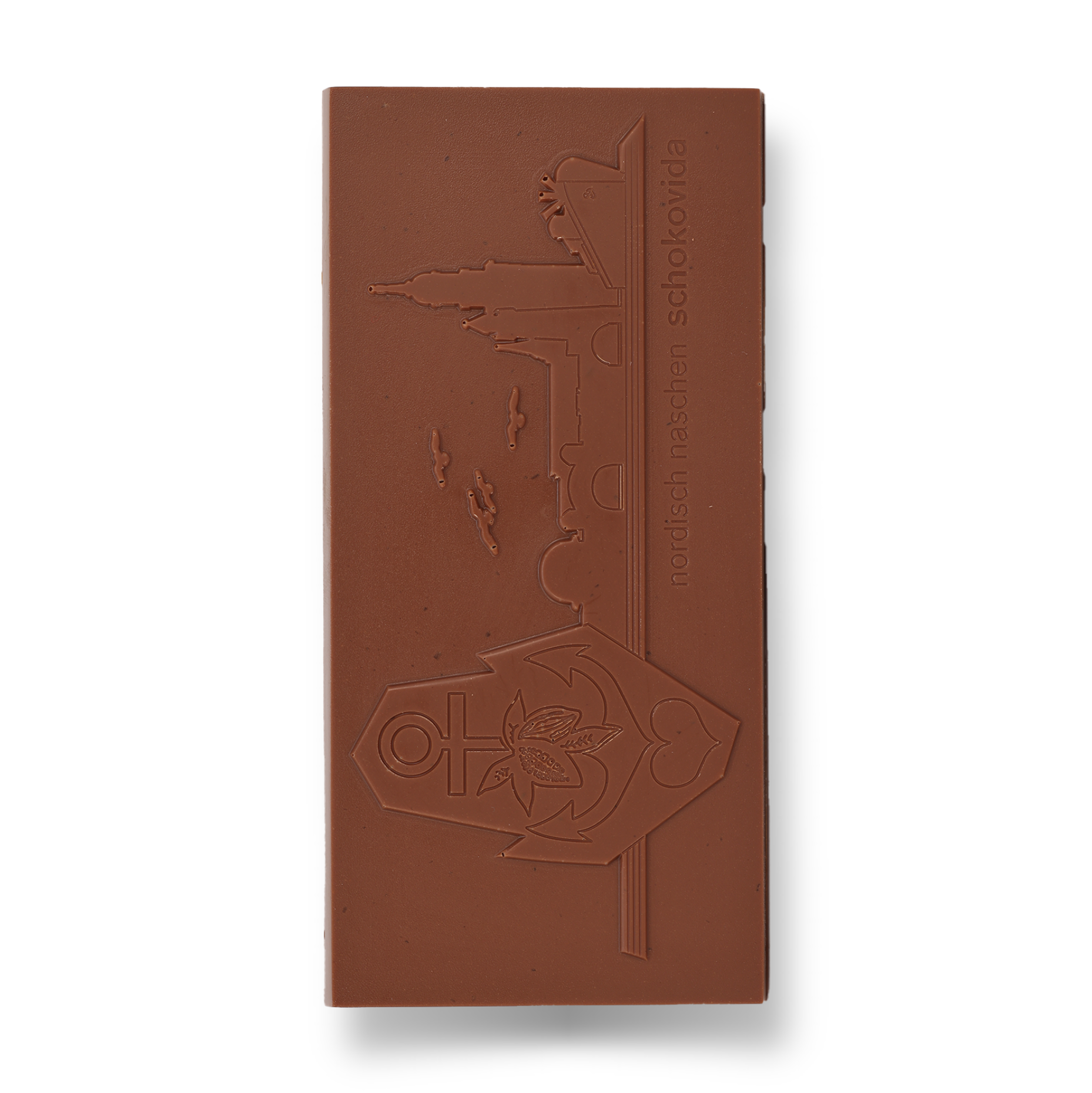 Schoko Ahoi Vollmilchschokolade mit Kakaobohnensplittern, 100g